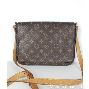 Authentic Louis Vuitton Musette Tango Crossbody Bag #2788M